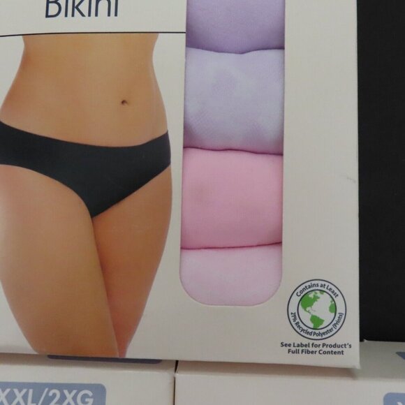 Secret Treasures Womens 20 XXL Seamless Bikinis 3 Packs of 6 NEW 18 Total - Picture 4 of 7